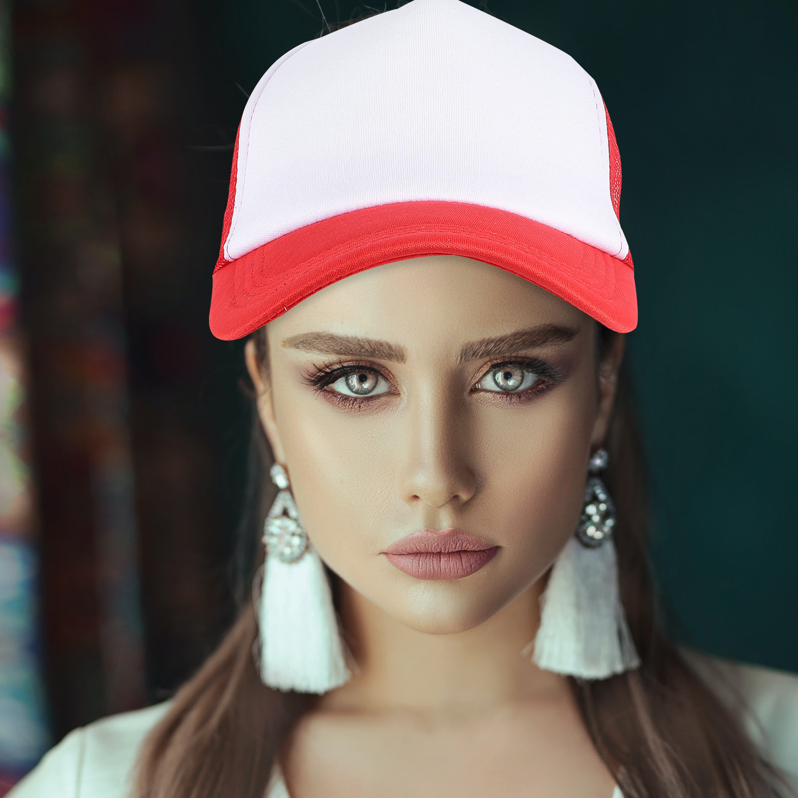 Hat Sublimation Blank - 10 قطع من قبعات البيسبول الشبكية