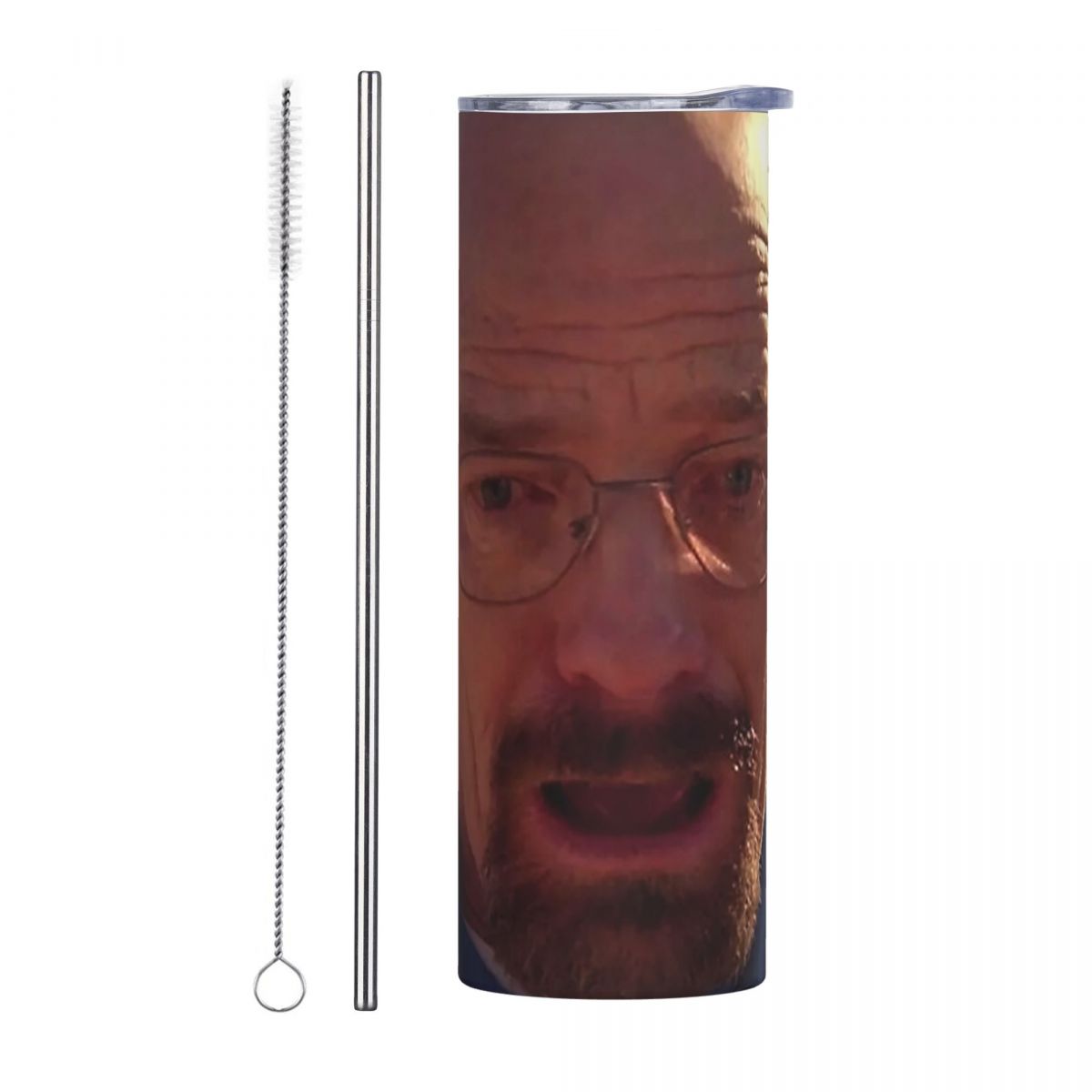 Tumbler 20Oz White - كوب وولتر وايت ميم من الفولاذ